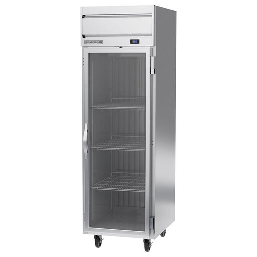 Beverage-Air HR1HC-1G 26" One Section Reach In Refrigerator, (1) Right Hinged Glass Door, 115v-cityfoodequipment.com