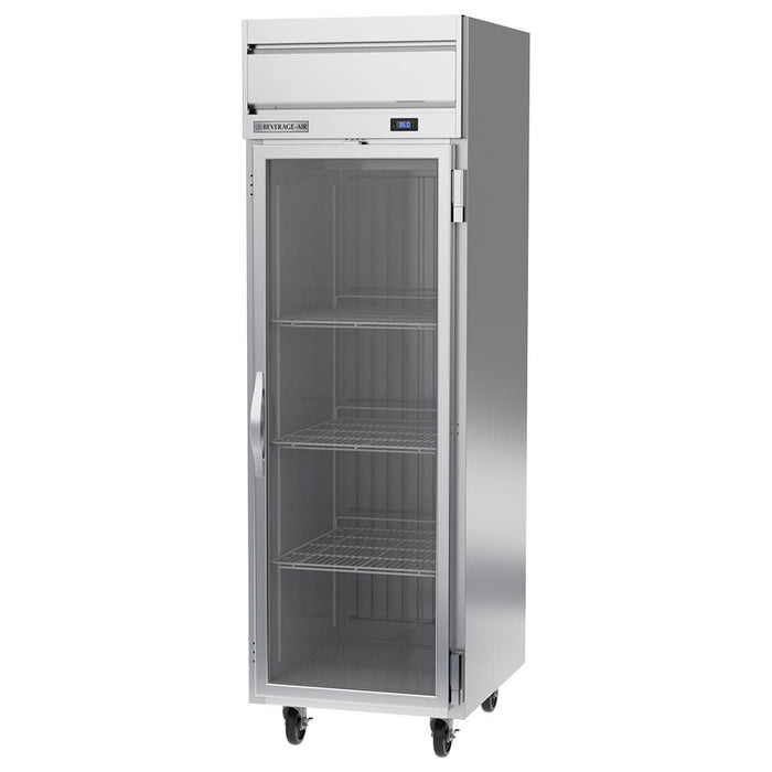 Beverage-Air HR1HC-1G 26" One Section Reach In Refrigerator, (1) Right Hinged Glass Door, 115v-cityfoodequipment.com