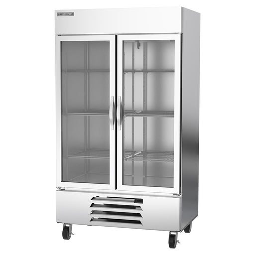 Beverage-Air HBF44HC-1-G 47" Horizon Series Two Section Reach In Freezer, (2) Left/Right Hinge Glass Doors, 115v-cityfoodequipment.com