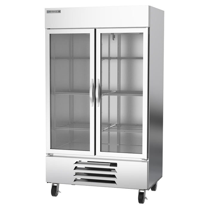 Beverage-Air HBF44HC-1-G 47" Horizon Series Two Section Reach In Freezer, (2) Left/Right Hinge Glass Doors, 115v-cityfoodequipment.com