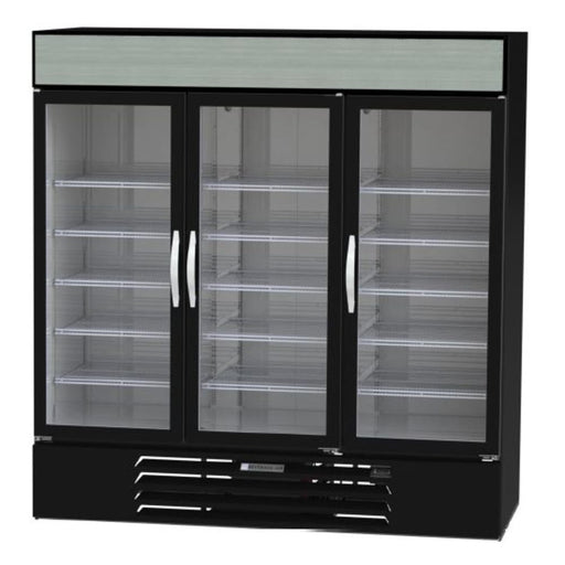 Beverage-Air MMR72HC-1-B-WINE 75" Three Section Wine Cooler W/ (1) Zone - (15) Shelves, 115v-cityfoodequipment.com