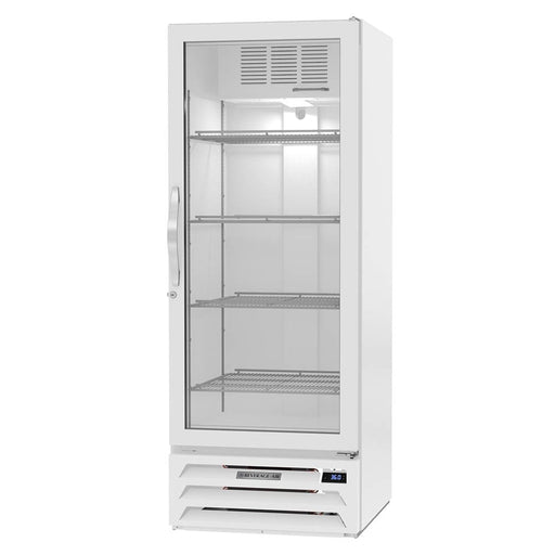 Beverage-Air MMR12HC-1-W 24 1/8" MarketMax™ One Section Glass Door Merchandiser - (1) Right Hinge Door, White, 115v-cityfoodequipment.com