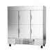 Beverage-Air HBF72HC-1-HS 75" Horizon Series Three Section Reach In Freezer, (6) Left/Right/Right Solid Doors, 115v-cityfoodequipment.com