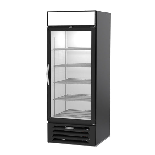 Beverage-Air MMF27HC-1-B 30" One Section Display Freezer w/ Swing Door - Bottom Mount Compressor, Black, 115v-cityfoodequipment.com