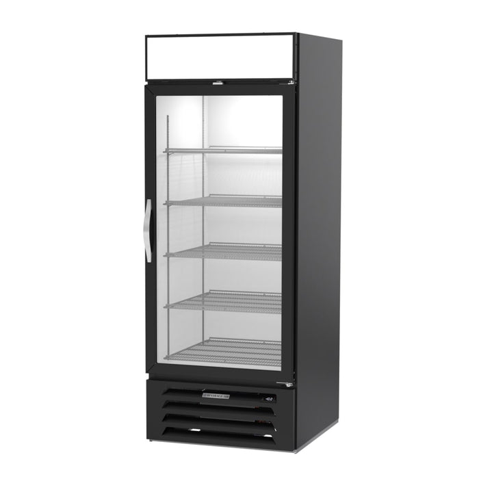 Beverage-Air MMF27HC-1-B 30" One Section Display Freezer W/ Swing Door - Bottom Mount Compressor, Black, 115v-cityfoodequipment.com