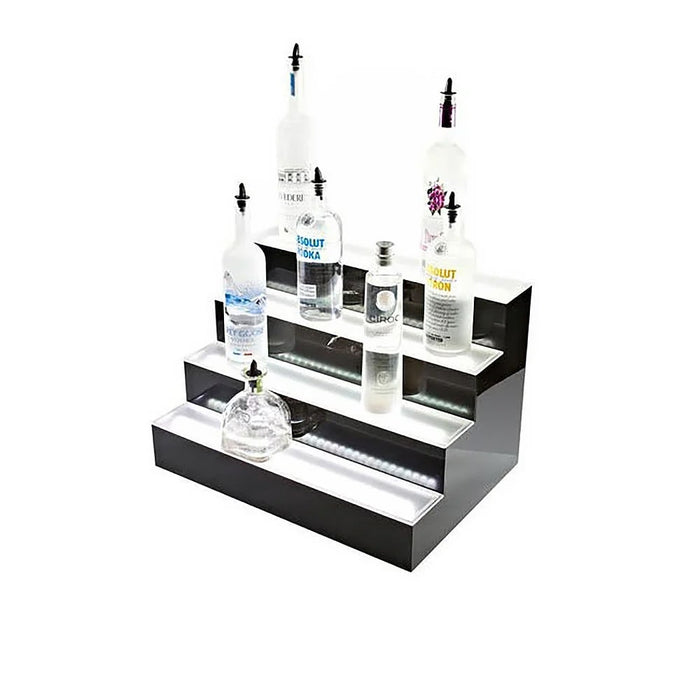Beverage-Air LBD2-24L 2 Tier Liquor Display W/ LED Lighting - (12) Bottle Capacity, Acrylic-cityfoodequipment.com