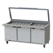 Beverage-Air SPE72HC-30M-STL 72" Hydrocarbon Series Mega Top Sandwich/salad Prep Table W/ Refrigerated Base, 115v-cityfoodequipment.com