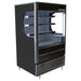 Beverage-Air VMHC7-1-B 35 1/2" Vertical Open Air Cooler W/ (4) Levels - Black, 115v-cityfoodequipment.com