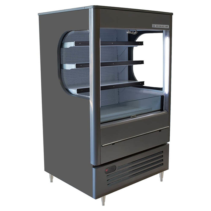 Beverage-Air VMHC7-1-G 35 1/2" Vertical Open Air Cooler W/ (4) Levels - Gray, 115v-cityfoodequipment.com