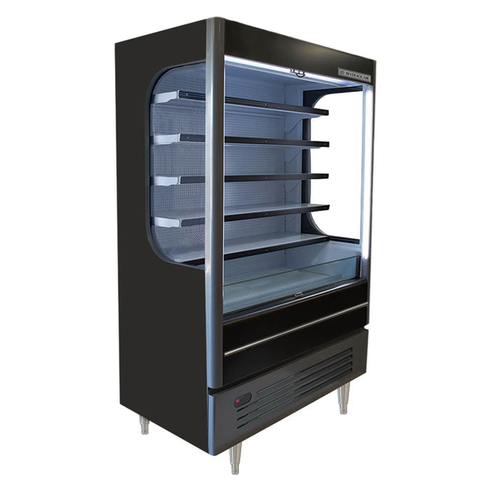 Beverage-Air VMHC-18-1-B 52" Vertical Open Air Cooler W/ (6) Levels - Black, 115v-cityfoodequipment.com