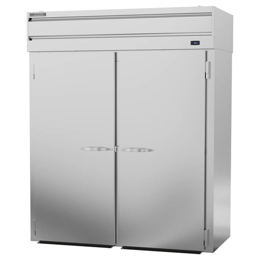 Beverage-Air PRT2HC-1AS 66" Two Section Roll Thru Refrigerator, (4) Left/Right Hinge Solid Doors, 115v-cityfoodequipment.com