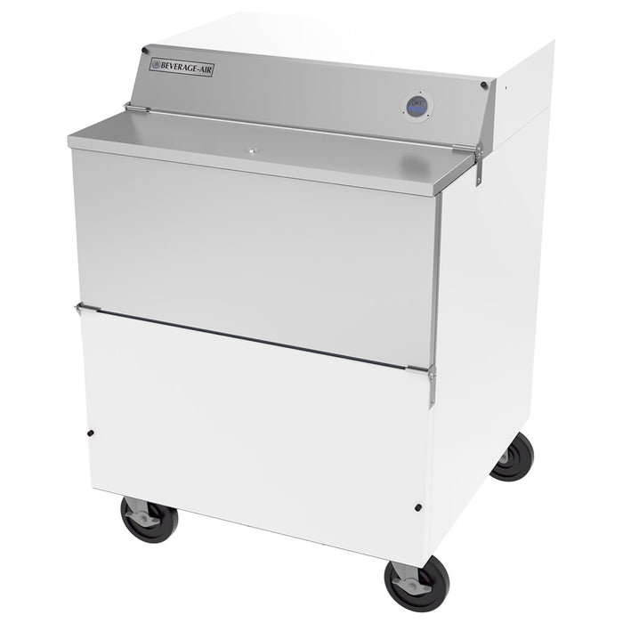 Beverage-Air SMF34HC-1-W Milk Cooler W/ Top & Side Access - (512) Half Pint Carton Capacity, 115v-cityfoodequipment.com