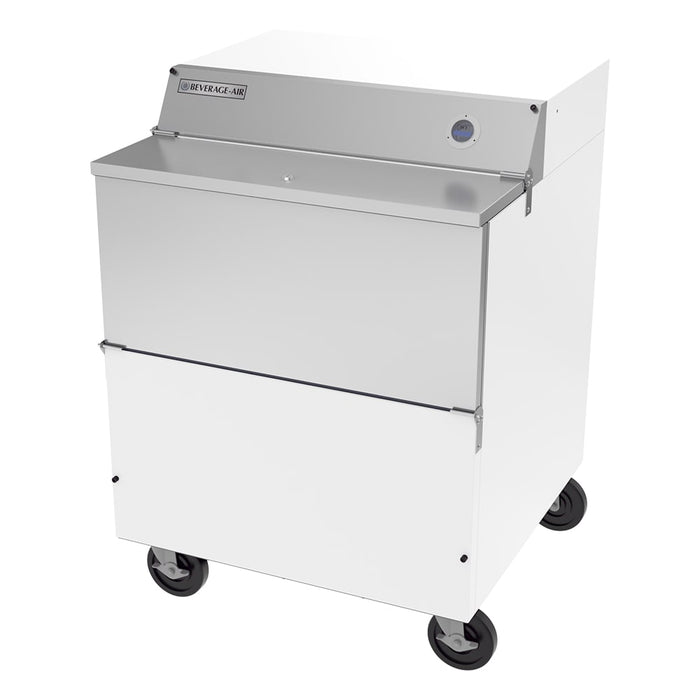 Beverage-Air SMF34HC-1-W-02 Milk Cooler W/ Top & Side Access - (512) Half Pint Carton Capacity, 115v-cityfoodequipment.com