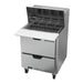 Beverage-Air SPED27HC-12M 27" Hydrocarbon Series Mega Top Sandwich/salad Prep Table W/ Refrigerated Base, 115v-cityfoodequipment.com
