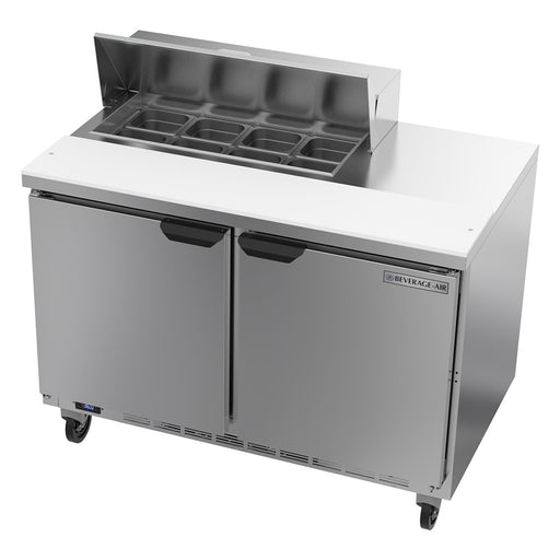 Beverage-Air SPE48HC-08 48" Hydrocarbon Series Sandwich/salad Prep Table W/ Refrigerated Base, 115v-cityfoodequipment.com