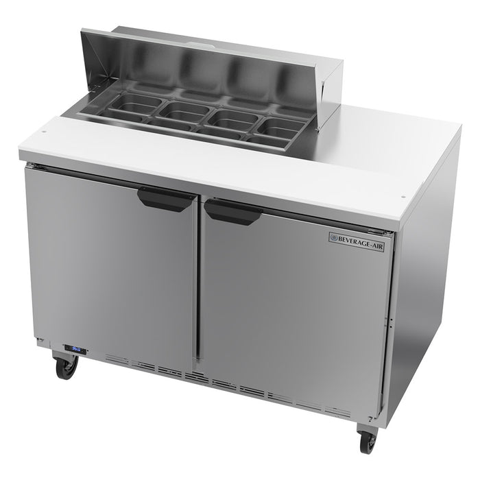 Beverage-Air SPE48HC-08 48" Hydrocarbon Series Sandwich/salad Prep Table W/ Refrigerated Base, 115v-cityfoodequipment.com