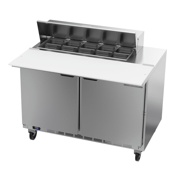 Beverage-Air SPE48HC-10C 48" Hydrocarbon Series Sandwich/salad Prep Table W/ Refrigerated Base, 115v-cityfoodequipment.com