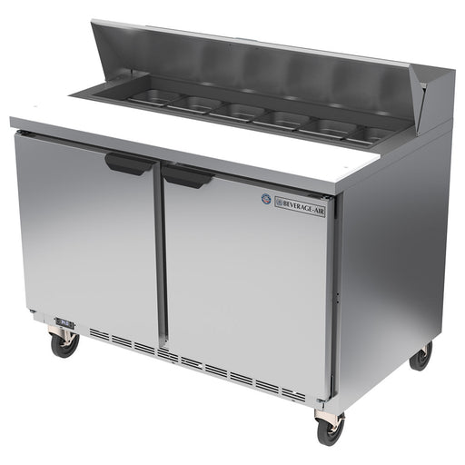 Beverage-Air SPE48HC-12 48" Hydrocarbon Series Sandwich/salad Prep Table W/ Refrigerated Base, 115v-cityfoodequipment.com