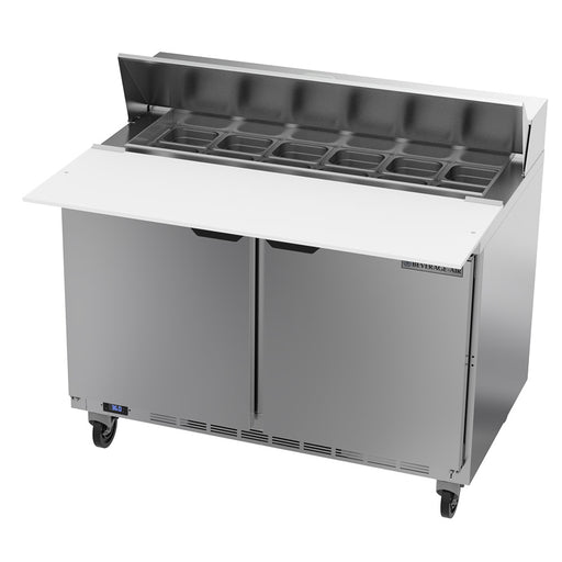 Beverage-Air SPE48HC-12C 48" Hydrocarbon Series Sandwich/salad Prep Table W/ Refrigerated Base, 115v-cityfoodequipment.com