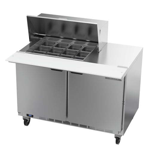 Beverage-Air SPE48HC-12M 48" Hydrocarbon Series Mega Top Sandwich/salad Prep Table W/ Refrigerated Base, 115v-cityfoodequipment.com