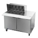 Beverage-Air SPE48HC-12M 48" Hydrocarbon Series Mega Top Sandwich/salad Prep Table W/ Refrigerated Base, 115v-cityfoodequipment.com