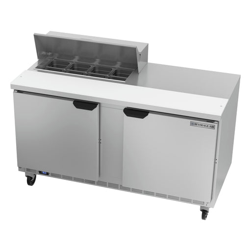 Beverage-Air SPE60HC-08 60" Hydrocarbon Series Sandwich/salad Prep Table W/ Refrigerated Base, 115v-cityfoodequipment.com