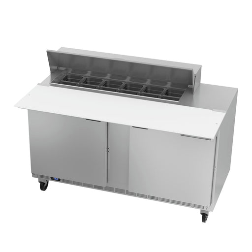 Beverage-Air SPE60HC-12C 60" Hydrocarbon Series Sandwich/salad Prep Table W/ Refrigerated Base, 115v-cityfoodequipment.com