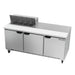 Beverage-Air SPE72HC-08 72" Hydrocarbon Series Sandwich/salad Prep Table W/ Refrigerated Base, 115v-cityfoodequipment.com