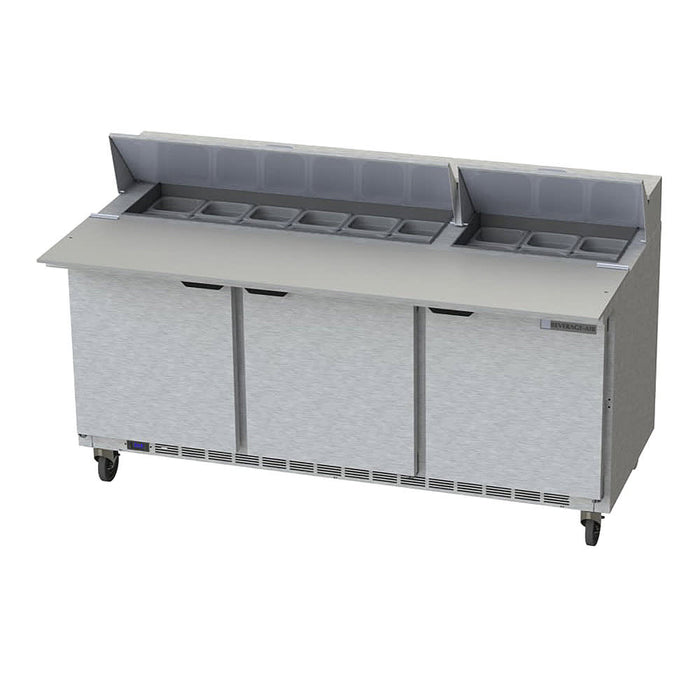 Beverage-Air SPE72HC-18C 72" Hydrocarbon Series Sandwich/salad Prep Table W/ Refrigerated Base, 115v-cityfoodequipment.com