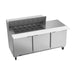 Beverage-Air SPE72HC-18M 72" Hydrocarbon Series Mega Top Sandwich/salad Prep Table W/ Refrigerated Base, 115v-cityfoodequipment.com