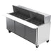 Beverage-Air SPE72HC-30M 72" Hydrocarbon Series Mega Top Sandwich/salad Prep Table W/ Refrigerated Base, 115v-cityfoodequipment.com