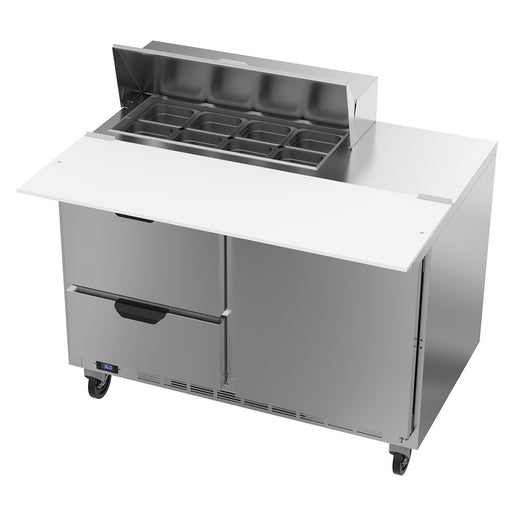 Beverage-Air SPED48HC-08C-2 48" Hydrocarbon Series Sandwich/salad Prep Table W/ Refrigerated Base, 115v-cityfoodequipment.com