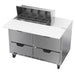 Beverage-Air SPED48HC-08C-4 48" Hydrocarbon Series Sandwich/salad Prep Table W/ Refrigerated Base, 115v-cityfoodequipment.com