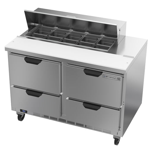 Beverage-Air SPED48HC-10-4 48" Hydrocarbon Series Sandwich/salad Prep Table W/ Refrigerated Base, 115v-cityfoodequipment.com