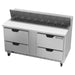 Beverage-Air SPED60HC-16-4 60" Hydrocarbon Series Sandwich/salad Prep Table W/ Refrigerated Base, 115v-cityfoodequipment.com