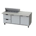 Beverage-Air SPED72HC-10C-2 72" Hydrocarbon Series Sandwich/salad Prep Table W/ Refrigerated Base, 115v-cityfoodequipment.com