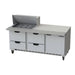 Beverage-Air SPED72HC-12M-4 72" Hydrocarbon Series Mega Top Sandwich/salad Prep Table W/ Refrigerated Base, 115v-cityfoodequipment.com