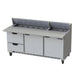 Beverage-Air SPED72HC-18C-2 72" Hydrocarbon Series Sandwich/salad Prep Table W/ Refrigerated Base, 115v-cityfoodequipment.com
