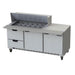 Beverage-Air SPED72HC-18M-2 72" Hydrocarbon Series Mega Top Sandwich/salad Prep Table W/ Refrigerated Base, 115v-cityfoodequipment.com