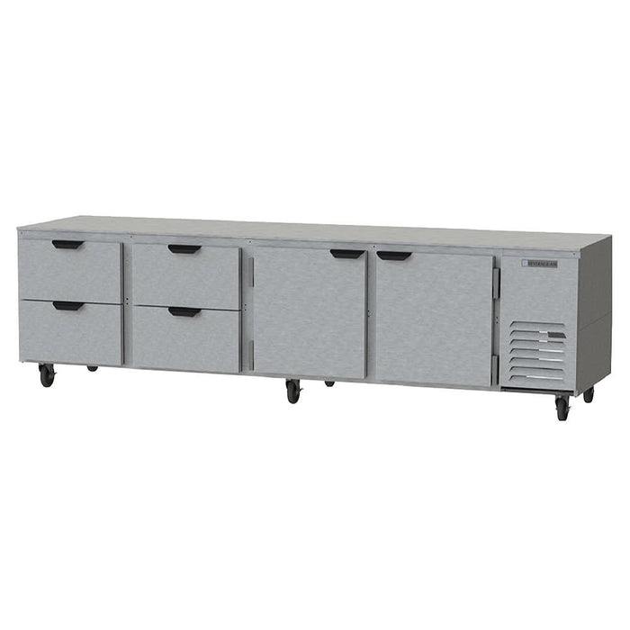 Beverage-Air UCRD119AHC-4 119" W Undercounter Refrigerator w/ (4) Section & (2) Door & (4) Drawer, 115v-cityfoodequipment.com