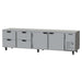 Beverage-Air UCRD119AHC-4 119" W Undercounter Refrigerator w/ (4) Section & (2) Door & (4) Drawer, 115v-cityfoodequipment.com