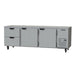 Beverage-Air UCRD93AHC-2 93" W Undercounter Refrigerator w/ (3) Section & (2) Door & (2) Drawer, 115v-cityfoodequipment.com