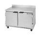 Beverage-Air WTF48A 13.9-Cu Ft Worktop Freezer W/ (2) Sections & (2) Doors, 115v-cityfoodequipment.com