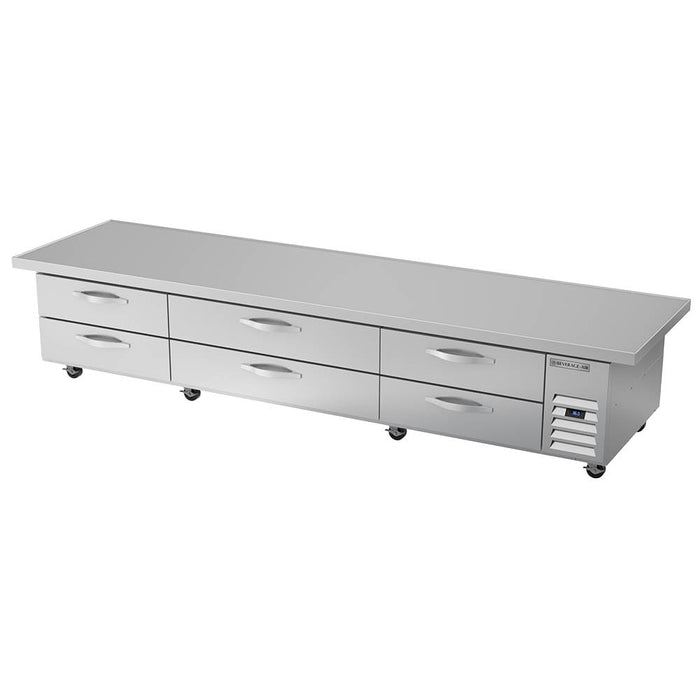 Beverage-Air WTRCS112HC-120 120" Hydrocarbon Series Chef Base w/ (6) Drawers - 115v-cityfoodequipment.com