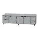 Beverage-Air WTRD119AHC-2 119" Worktop Refrigerator W/ (4) Section, 115v-cityfoodequipment.com