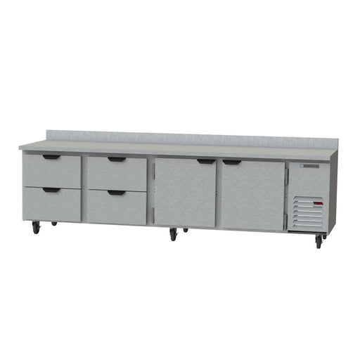 Beverage-Air WTRD119AHC-4 119" Worktop Refrigerator w/ (4) Section, 115v-cityfoodequipment.com