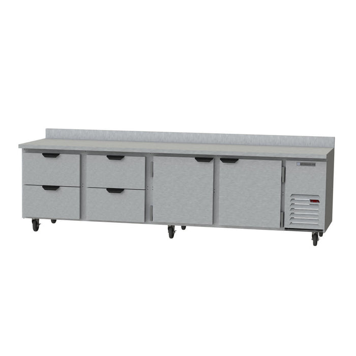 Beverage-Air WTRD119AHC-4 119" Worktop Refrigerator W/ (4) Section, 115v-cityfoodequipment.com