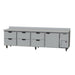 Beverage-Air WTRD119AHC-6 119" Worktop Refrigerator w/ (4) Section, 115v-cityfoodequipment.com