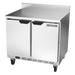 Beverage-Air WTR36AHC-FIP 36" Worktop Refrigerator W/ (2) Sections, 115v-cityfoodequipment.com
