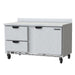 Beverage-Air WTFD60AHC-2-FIP 60" W Worktop Freezer W/ (2) Section & (2) Drawers & (1) Door, 115v-cityfoodequipment.com